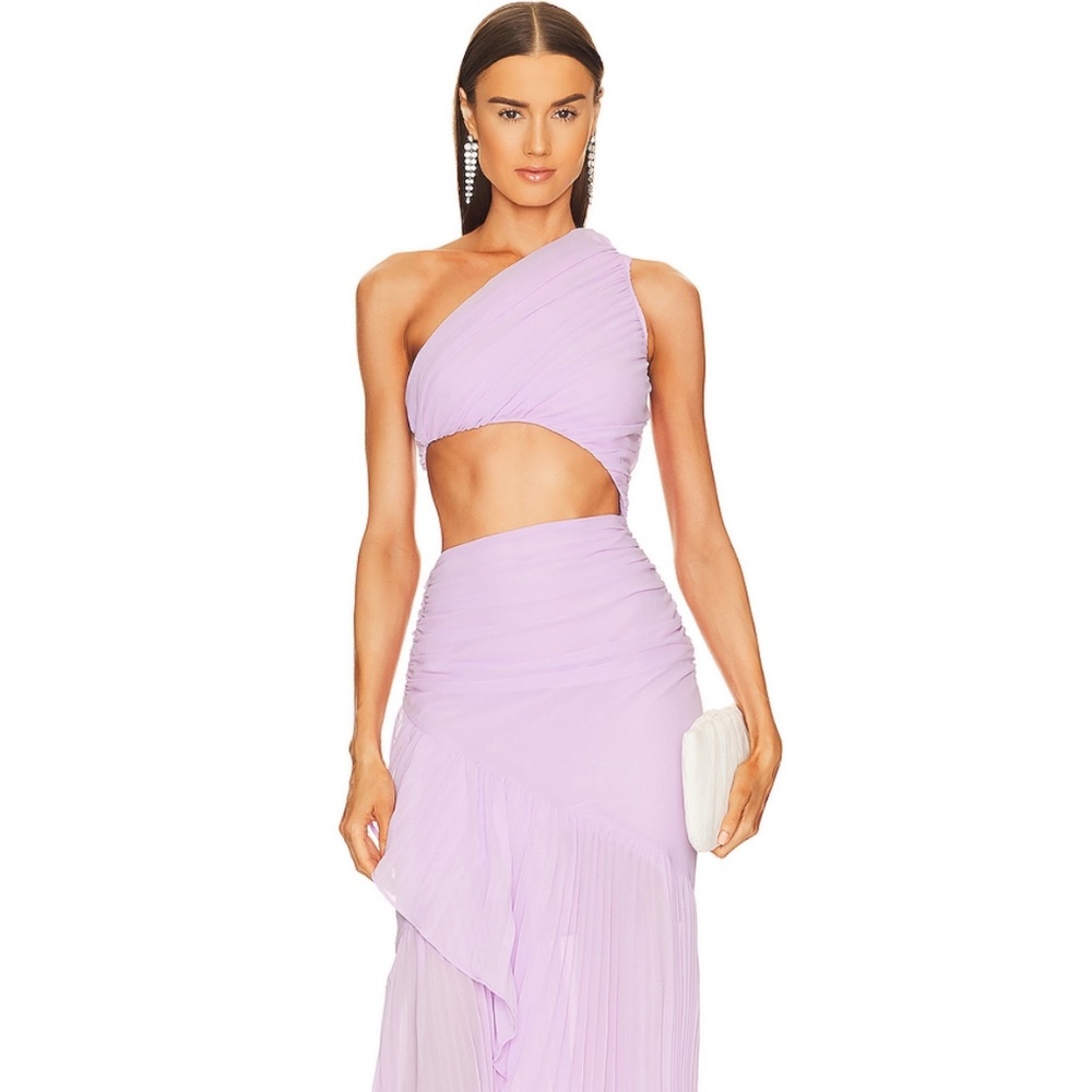 Michael Costello X Revolve Brittany Gown in Lilac